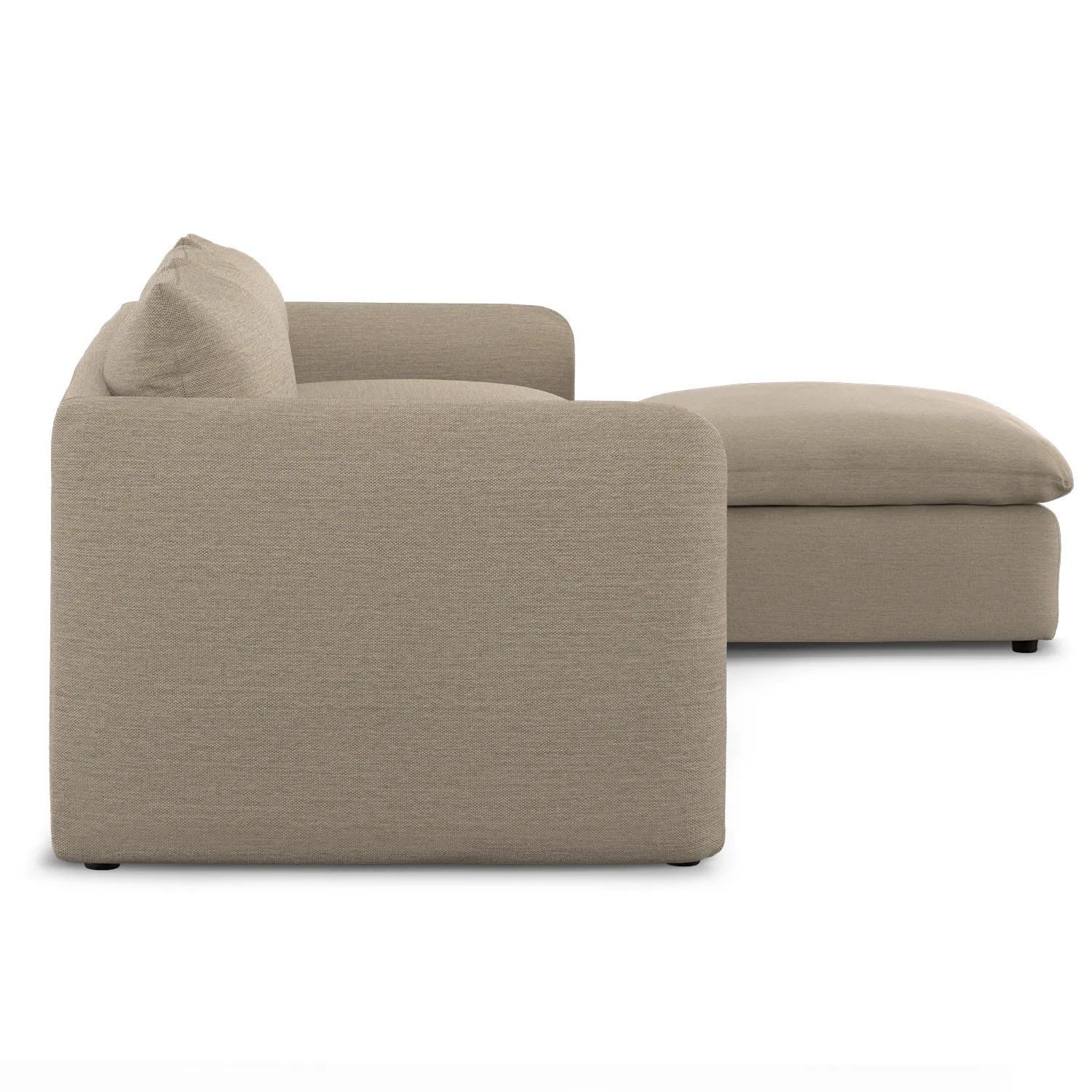Leigh 131.5_ Modular Sectional - Silver Taupe - Image 6