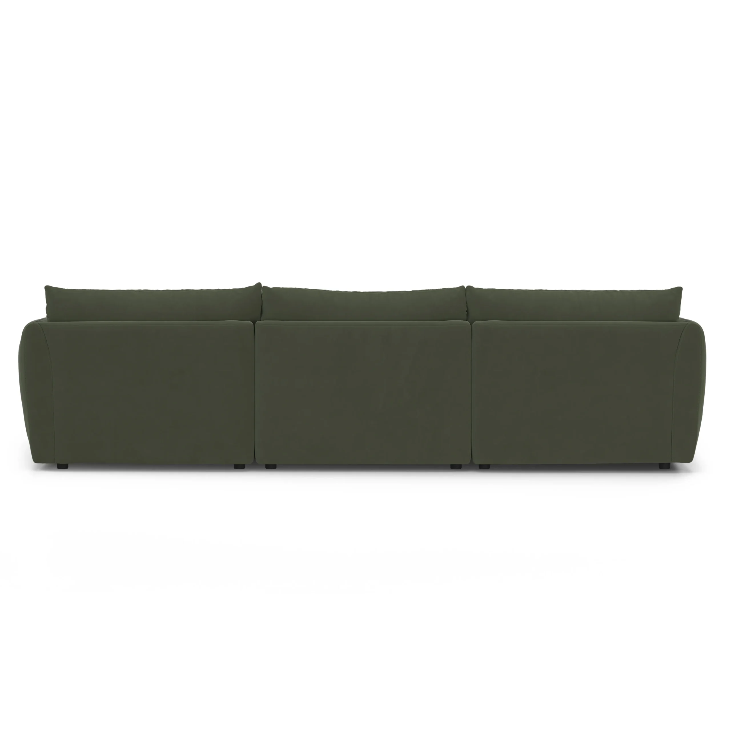 Leigh 131.5_ Velvet Modular Sectional - Hale Fir Green - Image 6