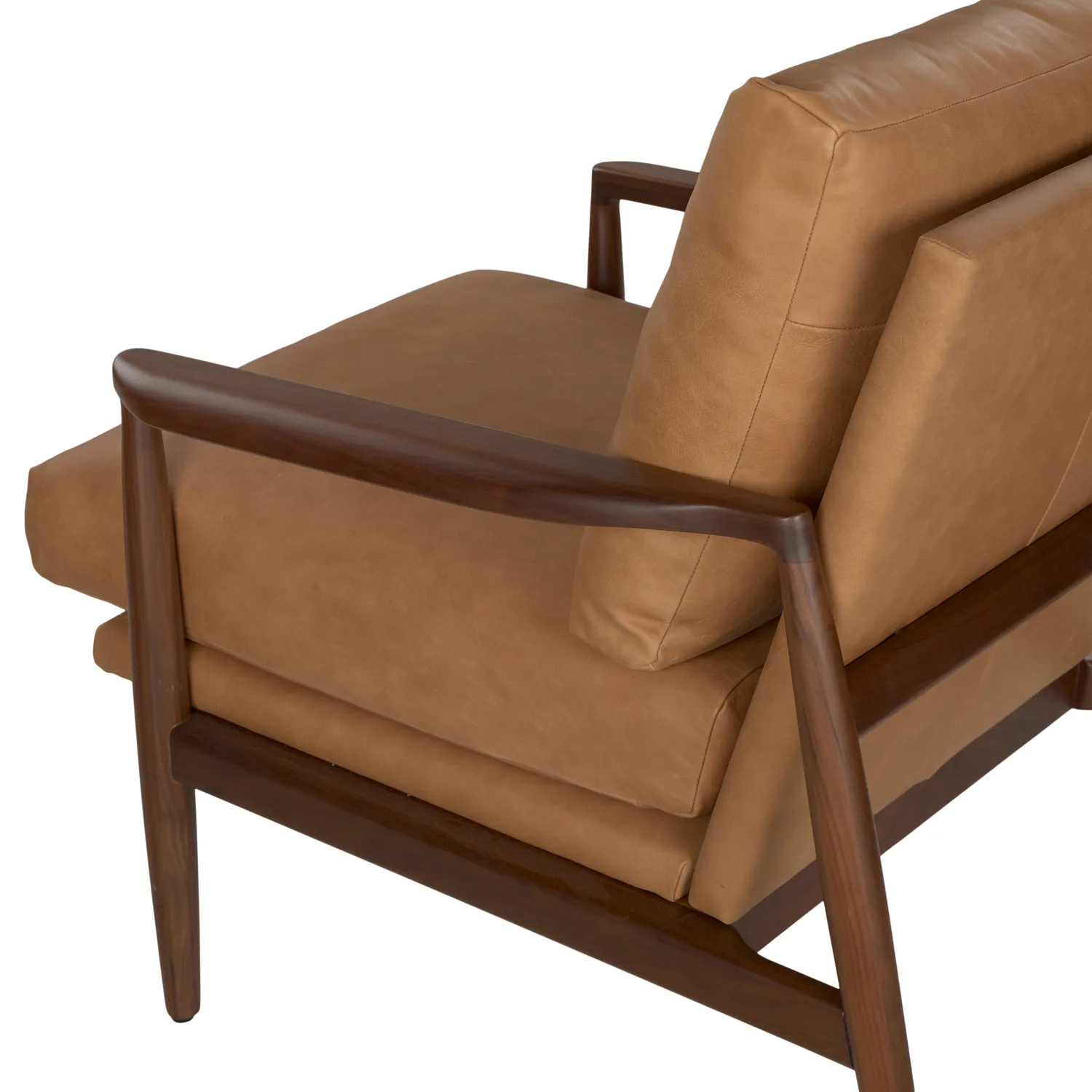 Bavel 28.5_ Leather Lounge Chair - Charme Tan - Image 4