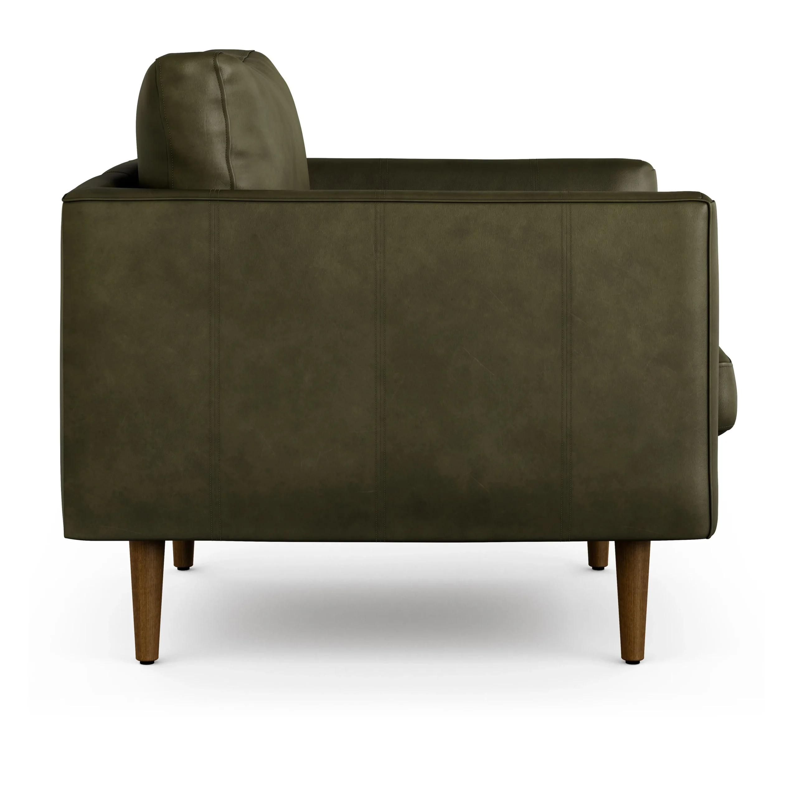 Burrard 32_ Leather Lounge Chair - Charme Green - Image 4