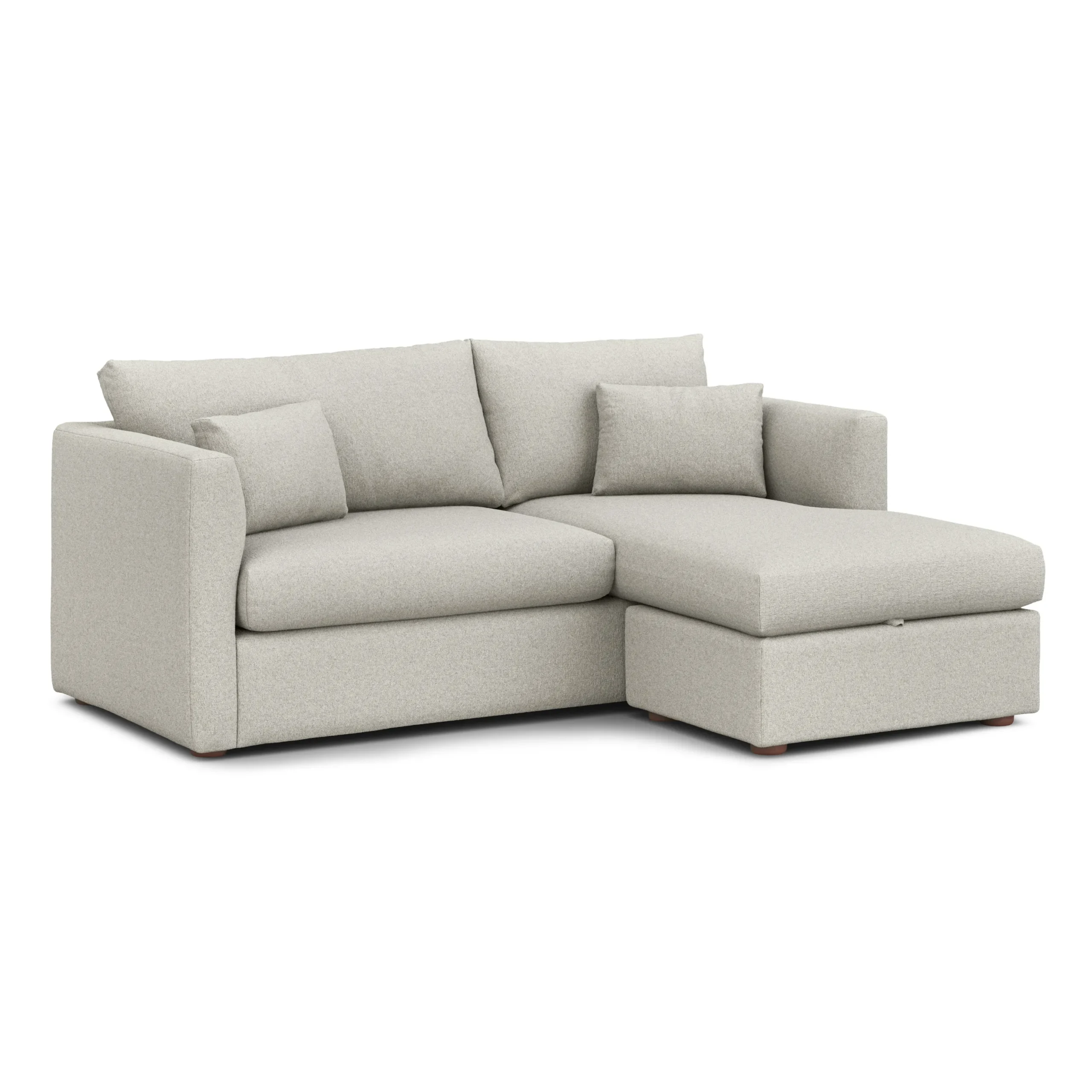 Marina 80_ Reversible Storage Sectional - Clover Ivory - Image 6