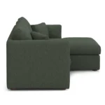 Marina 80_ Reversible Storage Sectional - Green Wool Bouclé