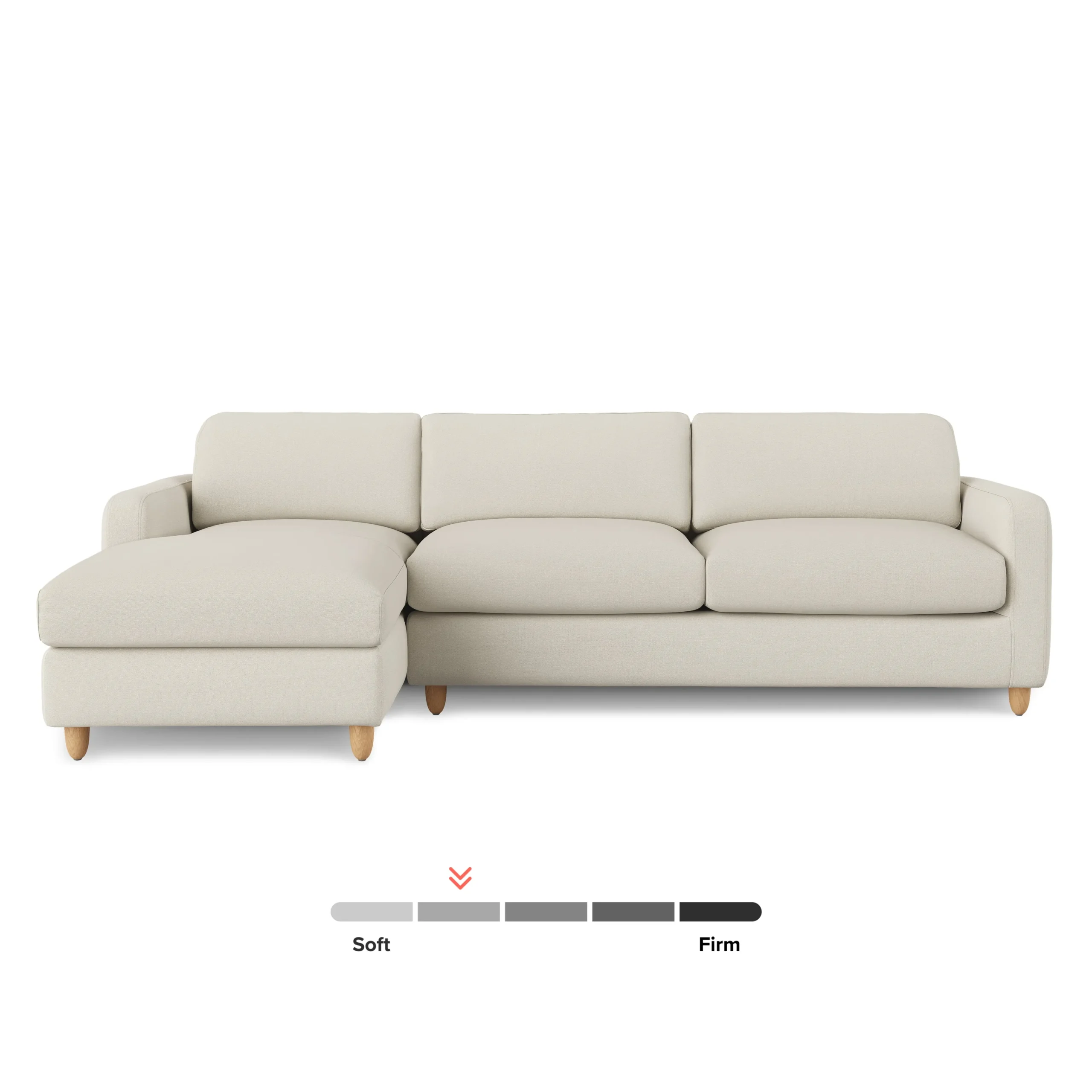 Vati 114_ Left Storage Sleeper Sectional - Natural Oak and Buckler Ivory - Image 6