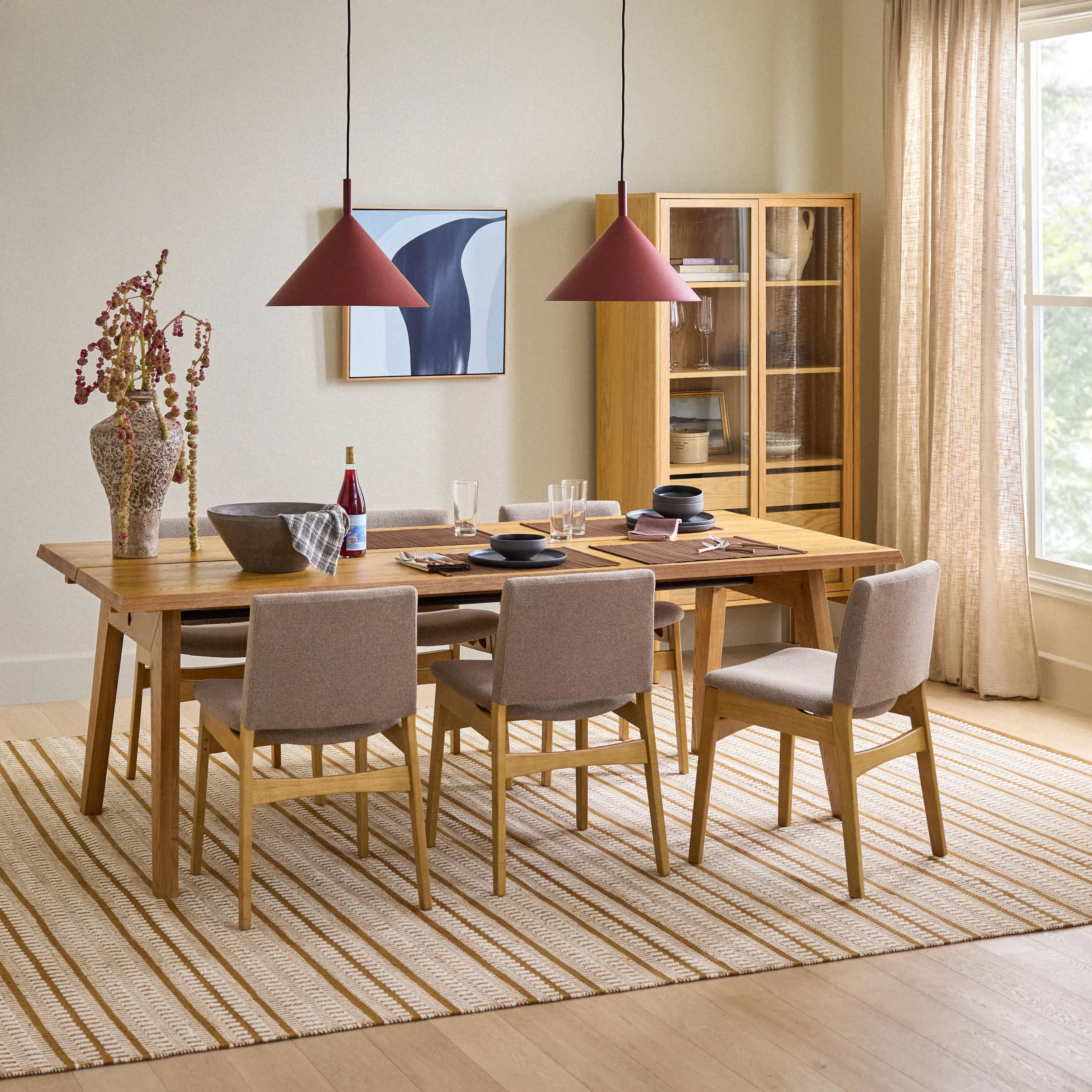 Nosh Dining Chair - Oak and Ratine Brown - Image 6