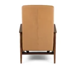 Ellow 28.5_ Leather Reclining Lounge Chair - Charme Tan