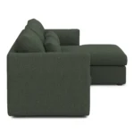 Marina 90_ Reversible Storage Sectional - Green Wool Bouclé