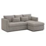 Marina 90_ Reversible Storage Sectional - Hestia Gray