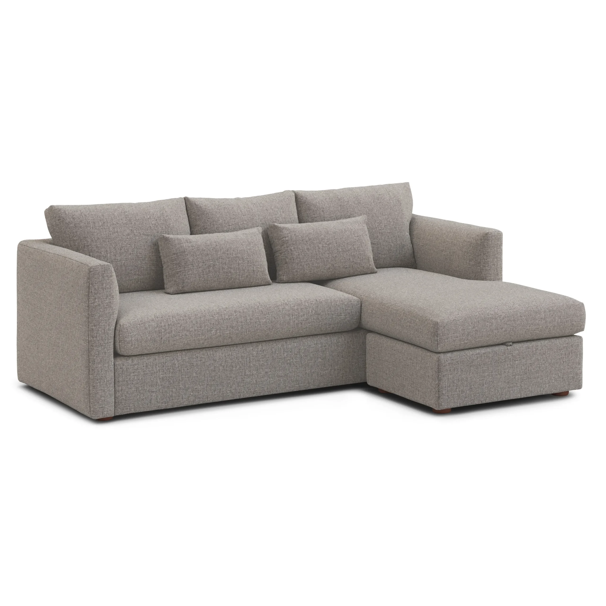 Marina 90_ Reversible Storage Sectional - Hestia Gray - Image 6