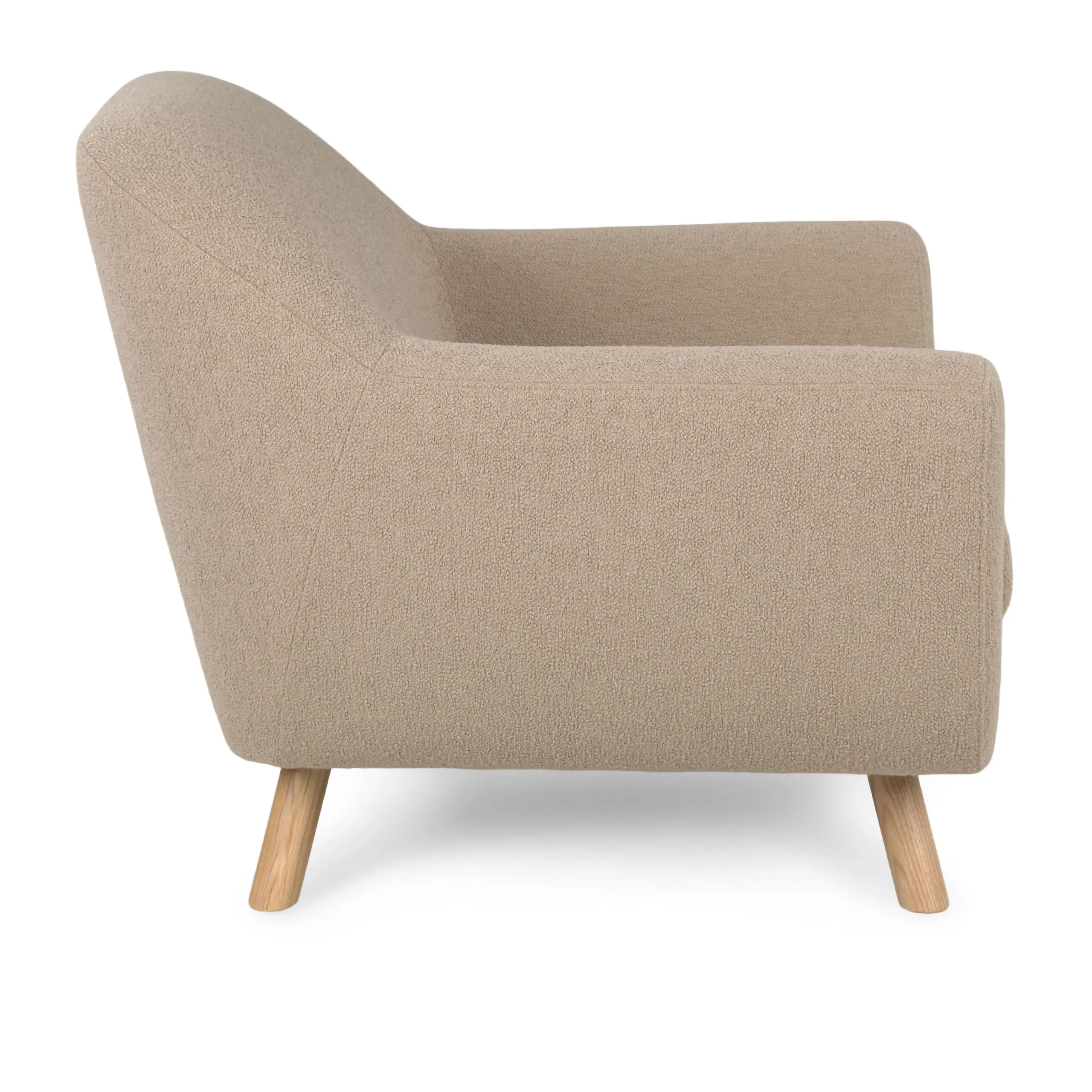 Gabriola 34_ Lounge Chair - Sandstone Wool Bouclé - Image 9