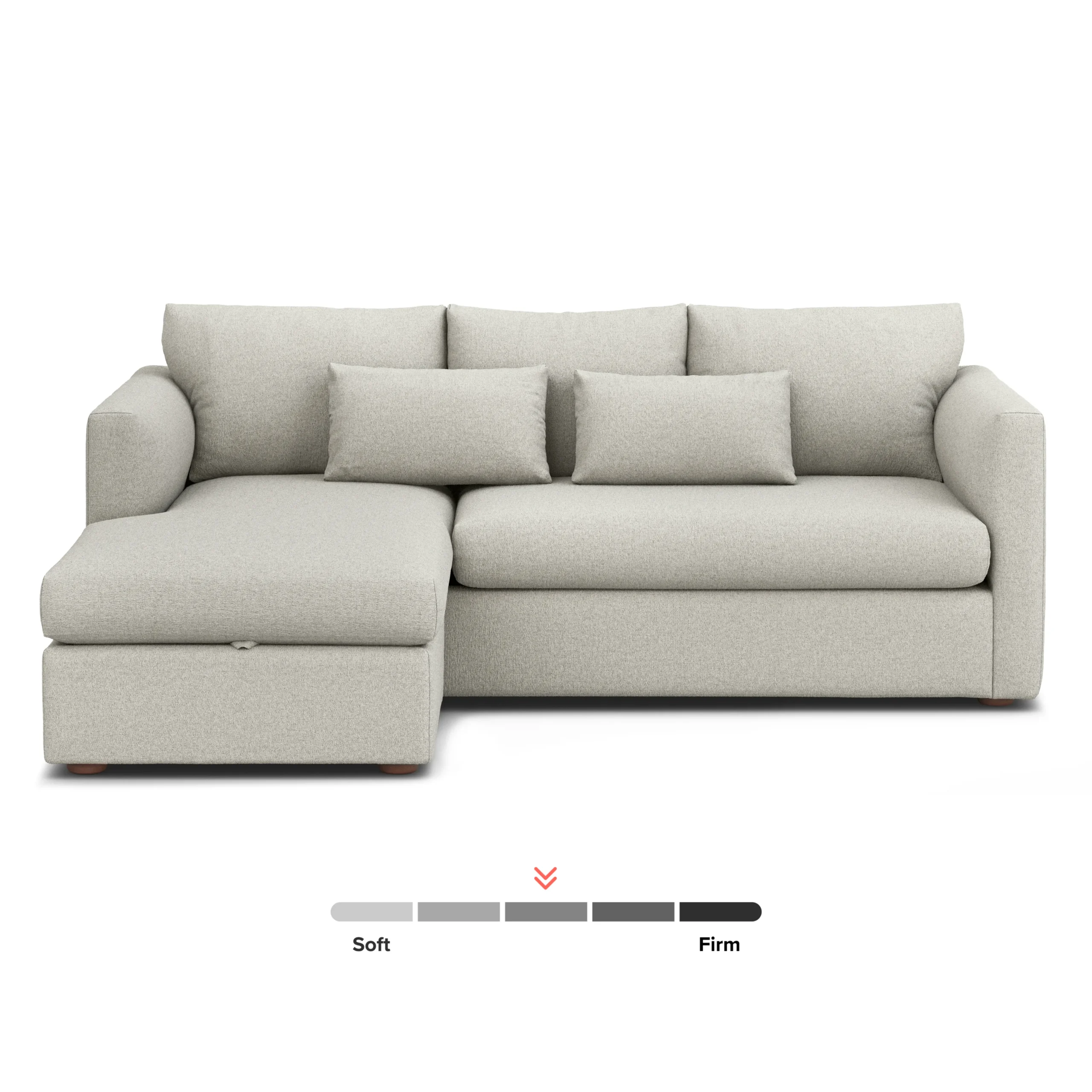 Marina 90_ Reversible Storage Sleeper Sectional - Clover Ivory - Image 6