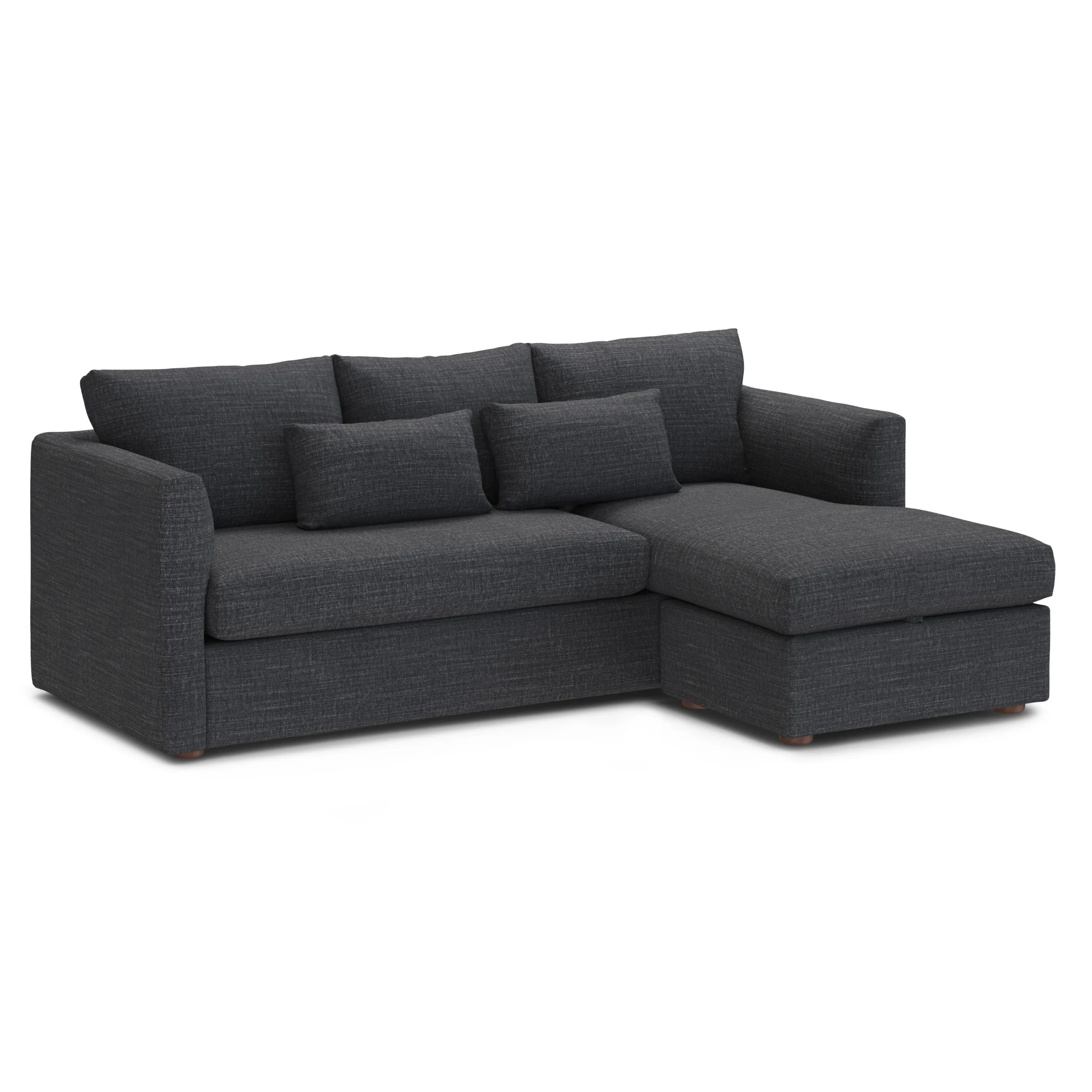Marina 90_ Reversible Storage Sleeper Sectional - Napa Moss - Image 6