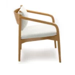 Lento 25_ Lounge Chair - Ivory Bouclé