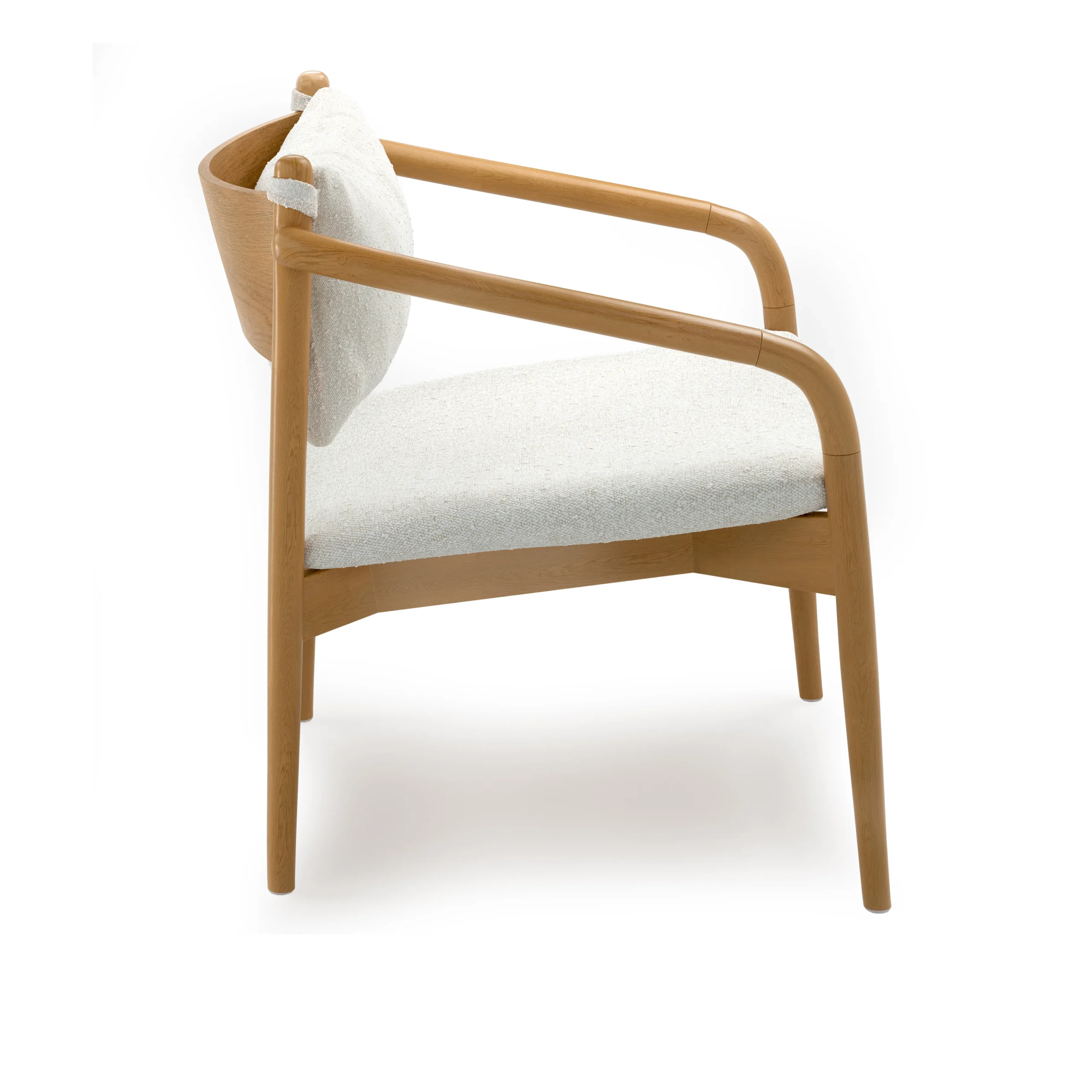 Lento 25_ Lounge Chair - Ivory Bouclé - Image 7