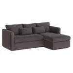 Marina 90_ Velvet Reversible Storage Sleeper Sectional - Hale Warm Gray