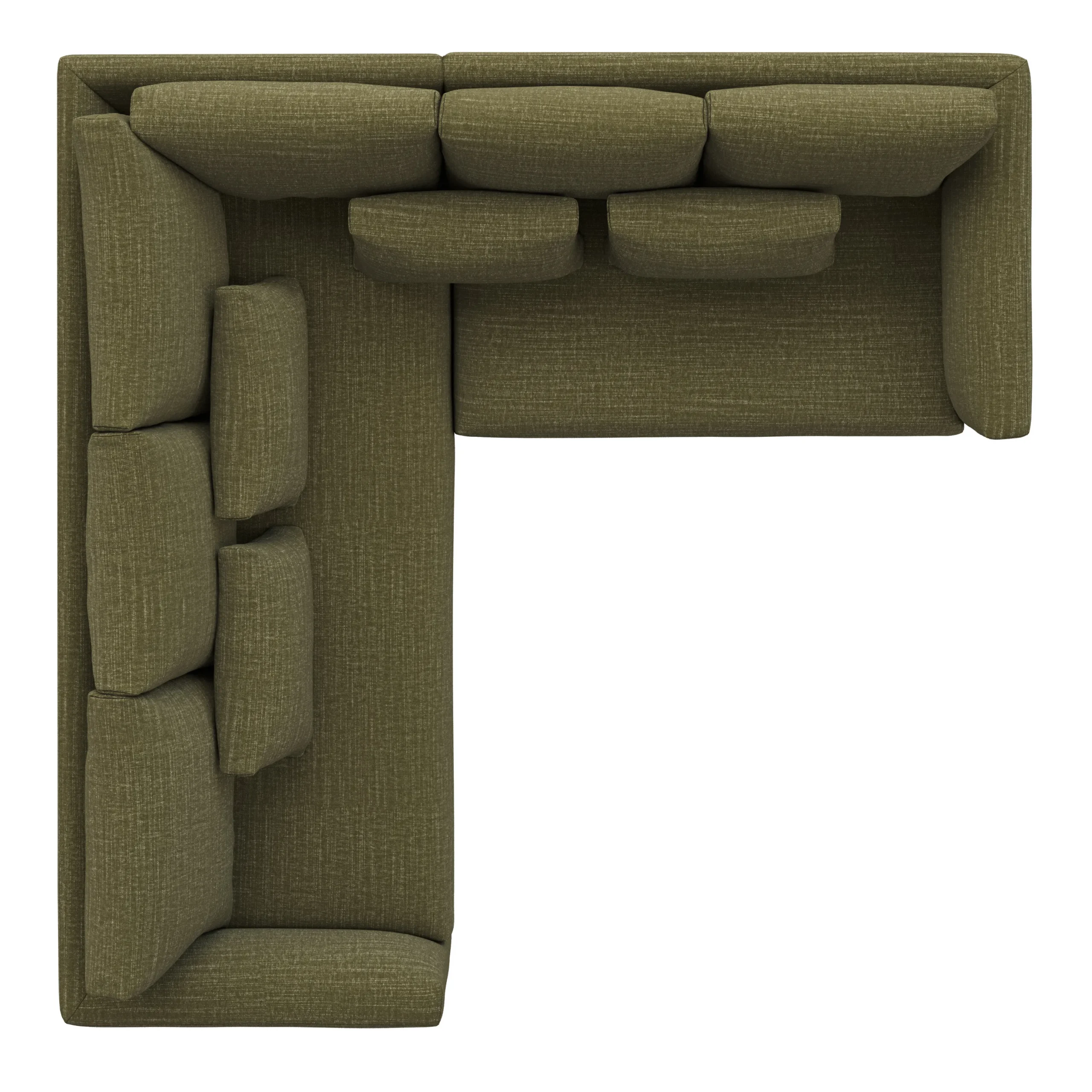 Marina 92_ Corner Sectional - Napa Moss - Image 6