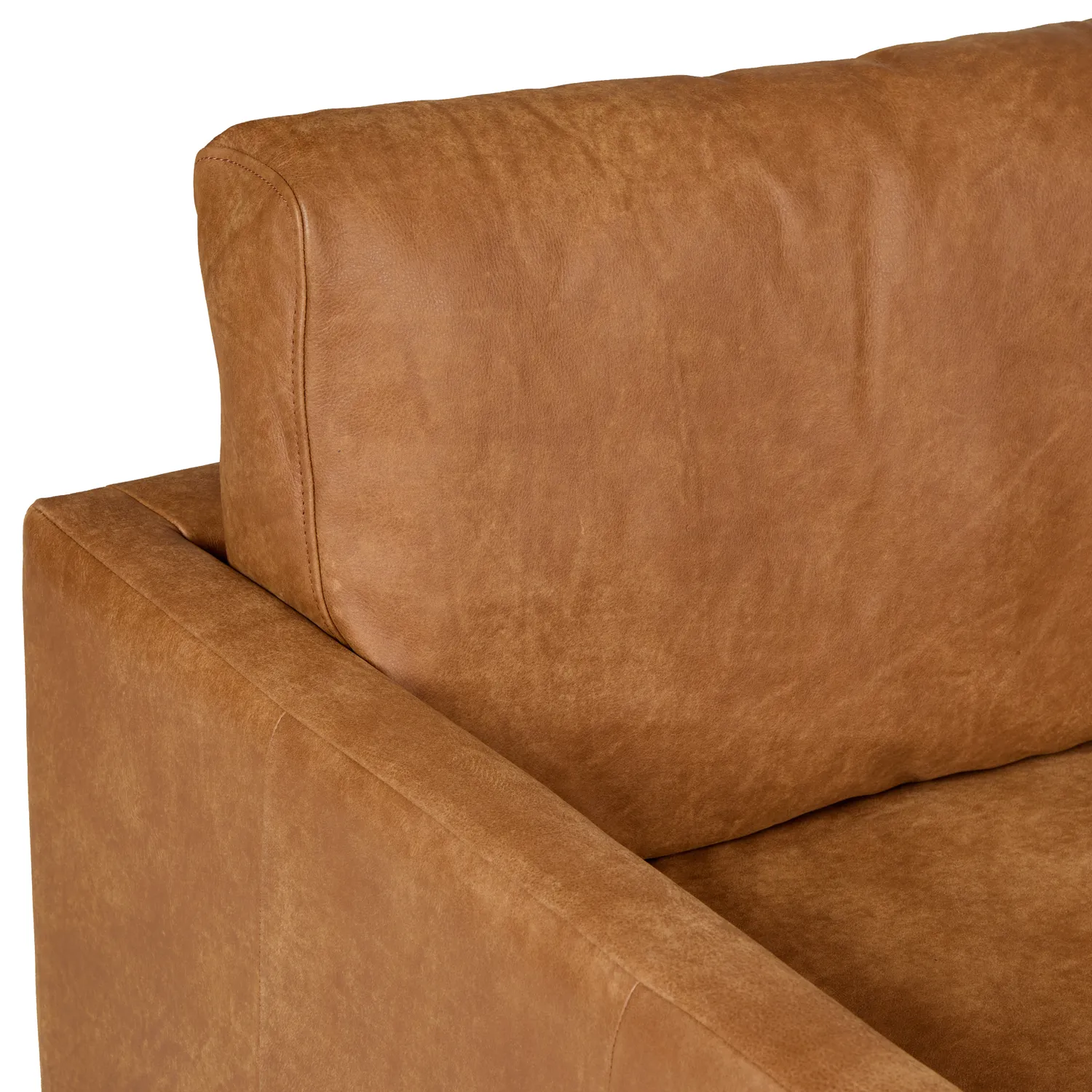 Nirvana 88_ Leather Corner Sectional - Dakota Tan - Image 6