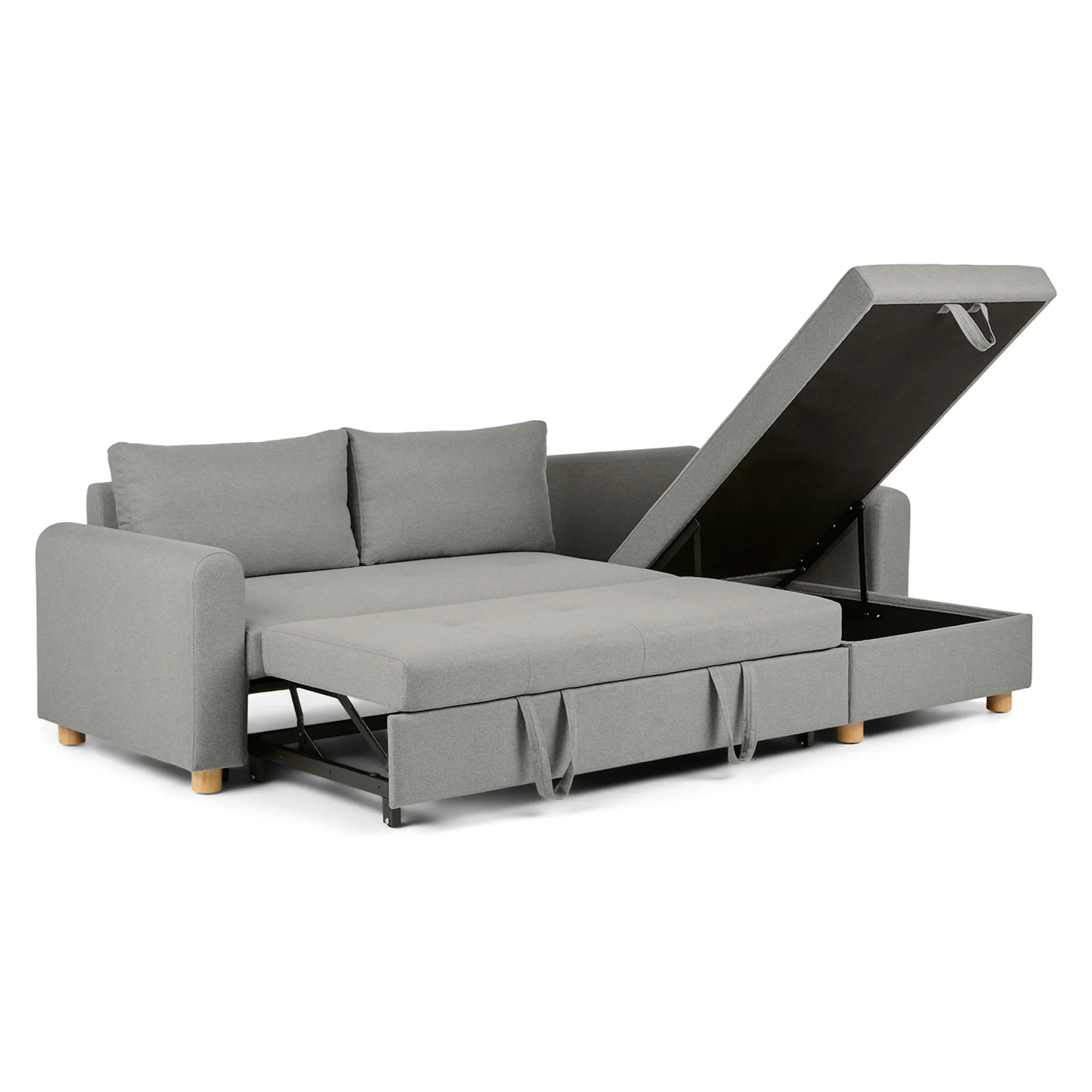 Nordby 104_ Reversible Sleeper Sectional - Pep Gray - Image 6