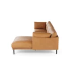 Olsen 110_ Leather Right Sectional - Charme Tan