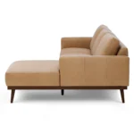 Rhett 93" Leather Chaise Sectional