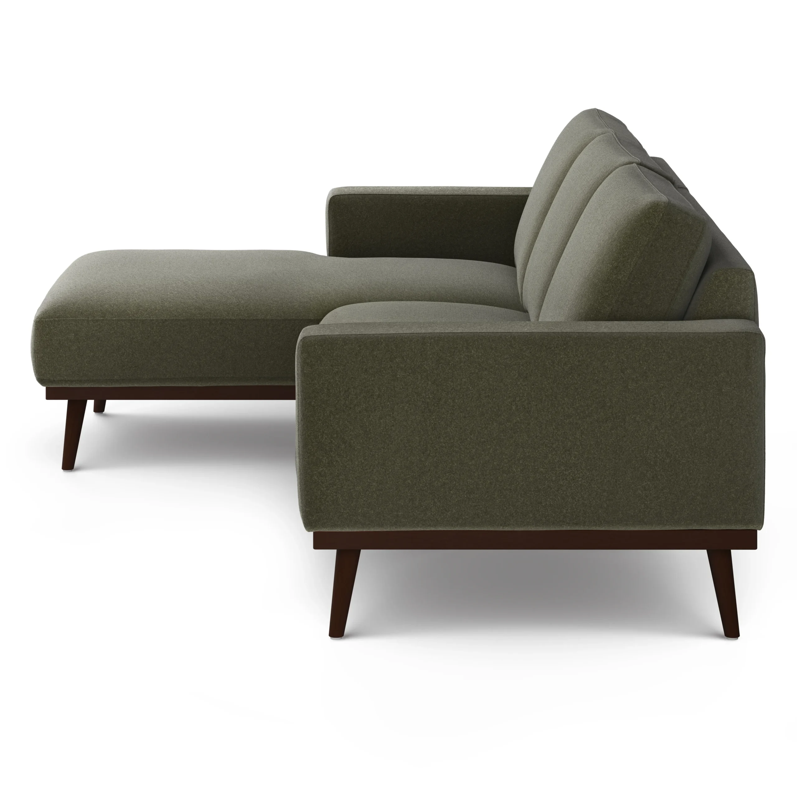 Rhett 93_ Left Chaise Sectional - Felted Green - Image 6