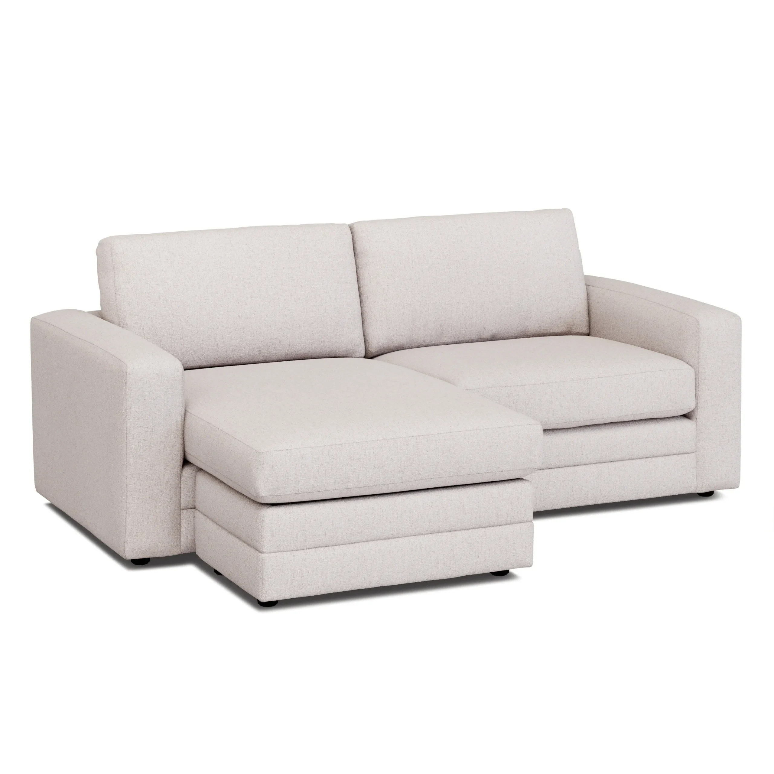 Riley 84_ Reversible Storage Sectional - Napa White - Image 6