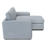 Riley 84_ Reversible Storage Sectional - Silver Light Blue