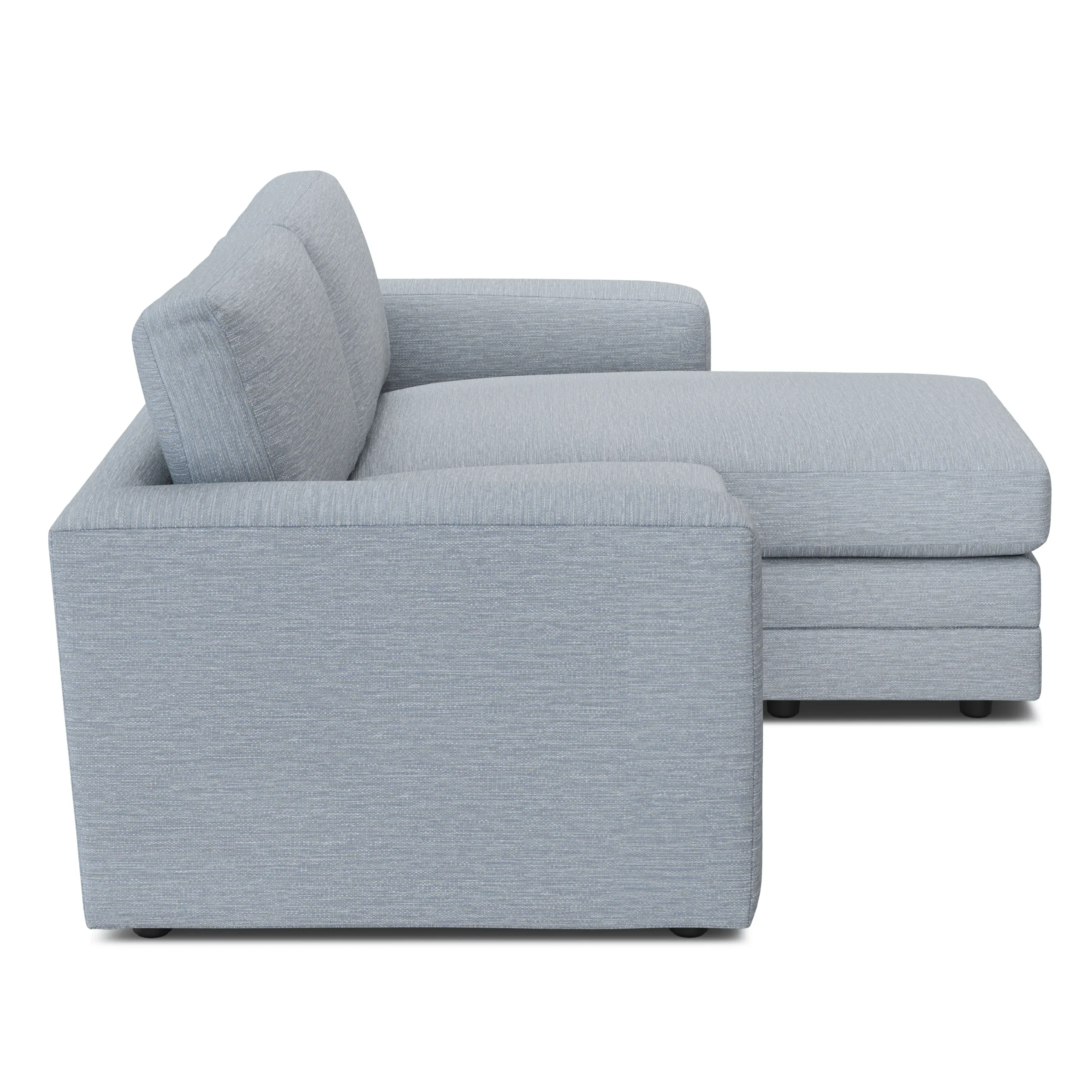 Riley 84_ Reversible Storage Sectional - Silver Light Blue - Image 6