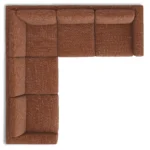 Riley 104_ Corner Sectional - Napa Rust
