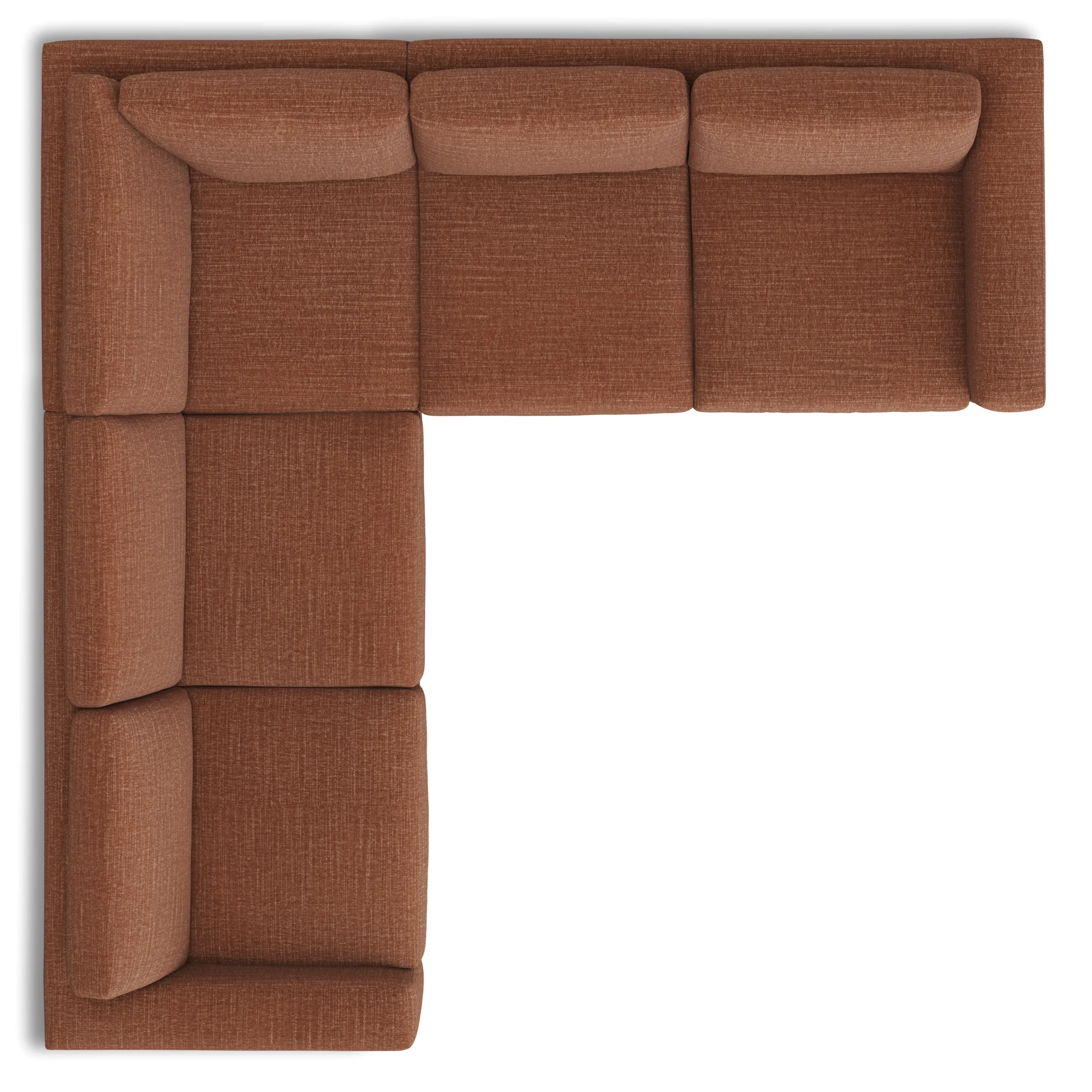 Riley 104_ Corner Sectional - Napa Rust - Image 6