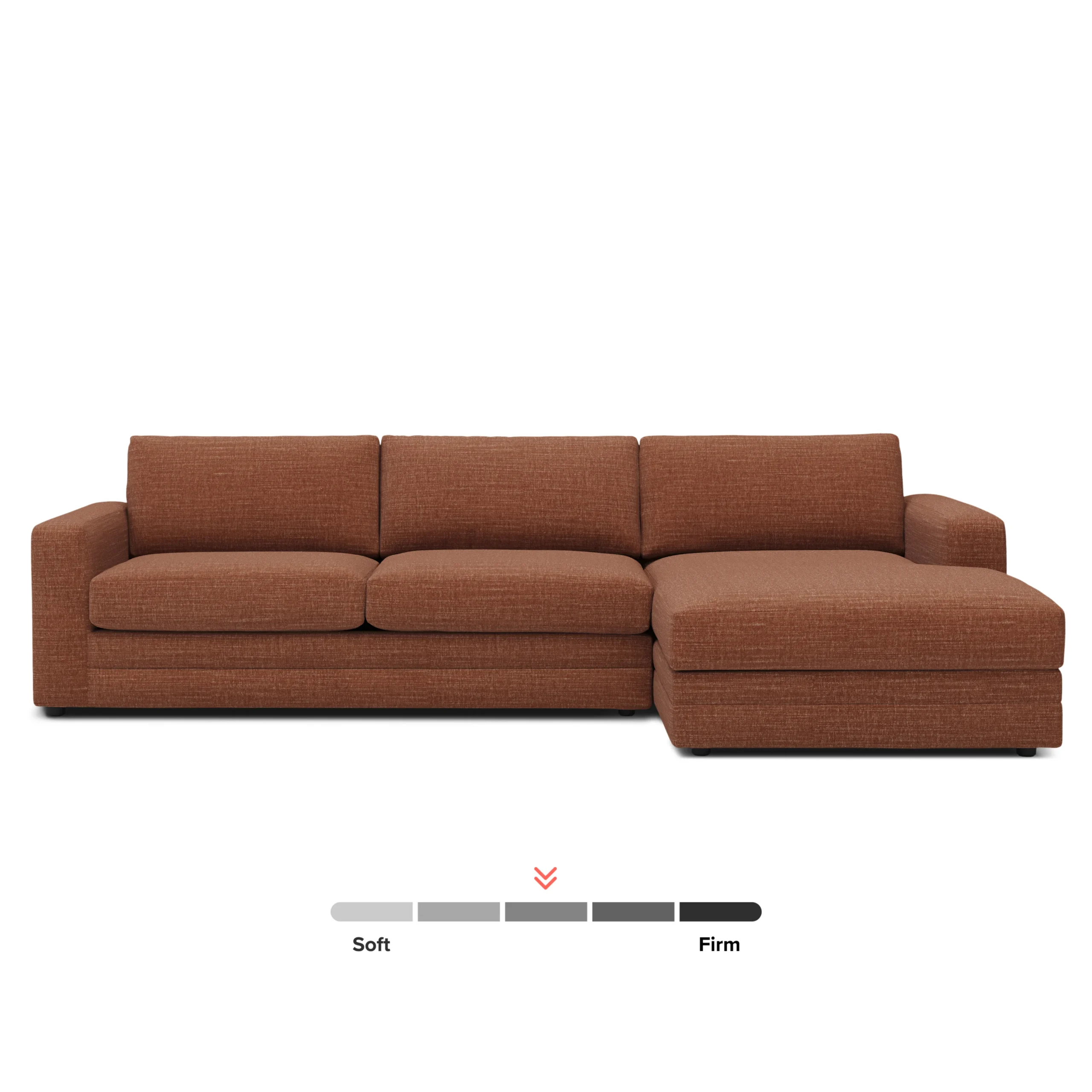Riley 118_ Right Storage Sleeper Sectional - Napa Rust - Image 3