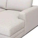 Riley 118_ Right Storage Sleeper Sectional - Napa White