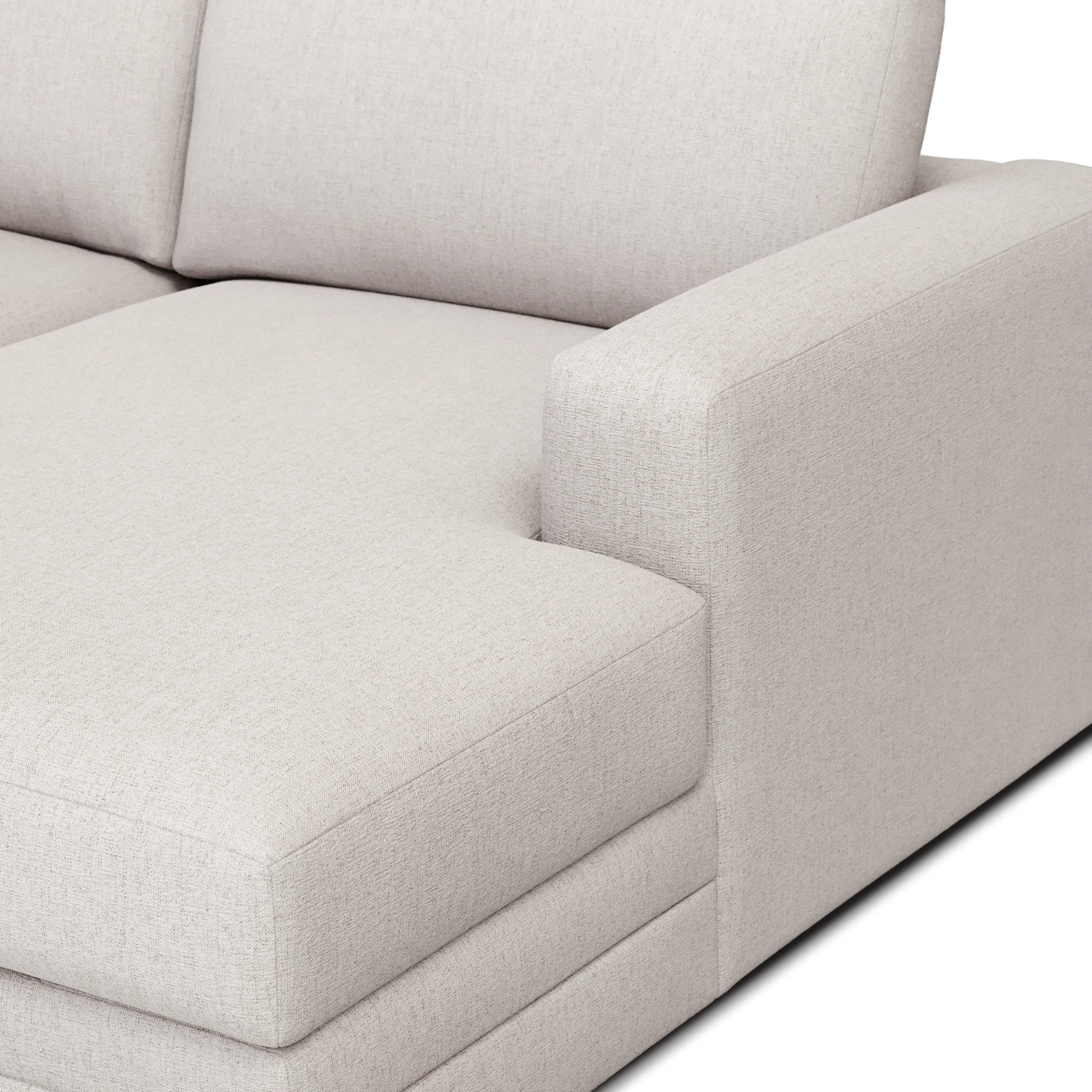 Riley 118_ Right Storage Sleeper Sectional - Napa White - Image 4
