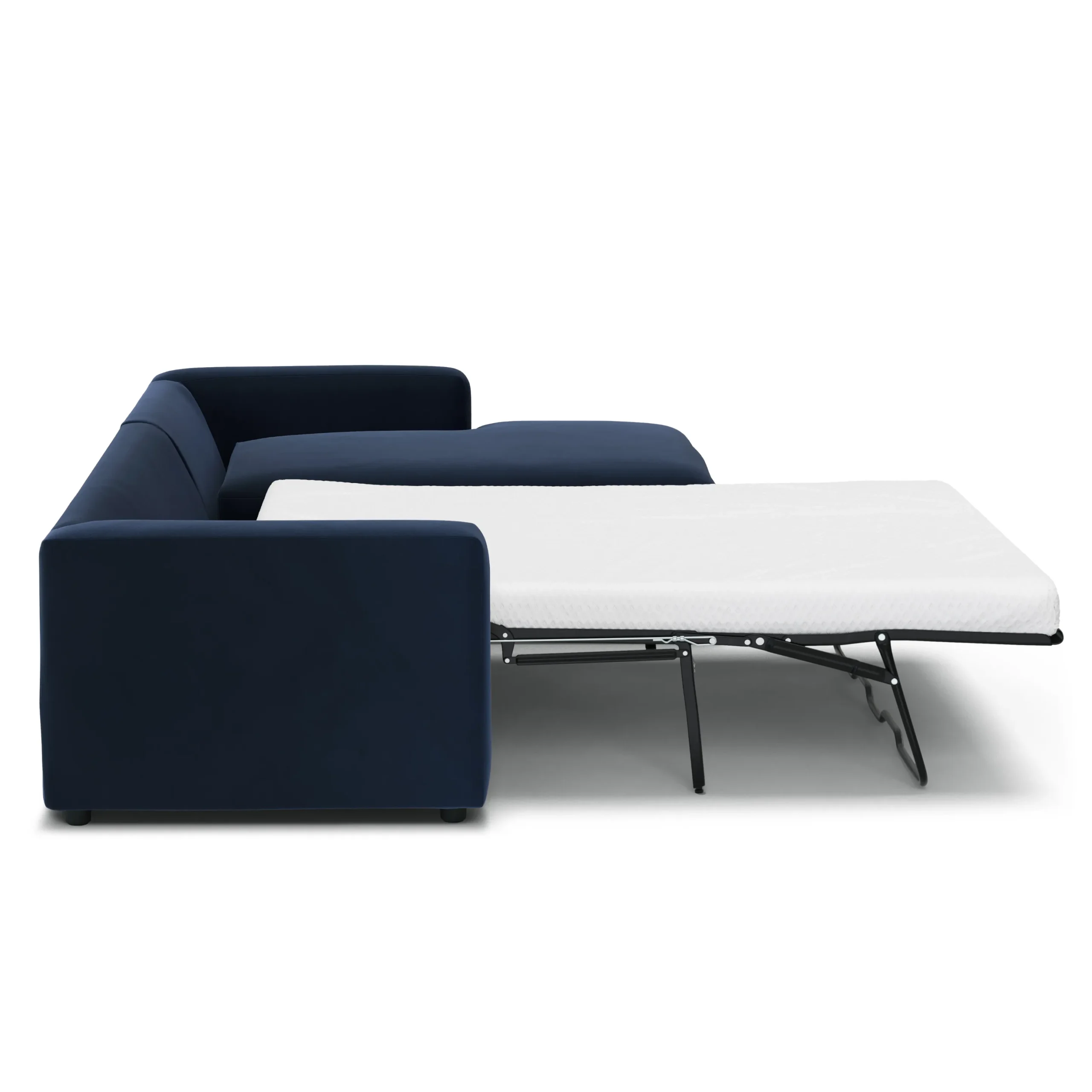 Riley 118_ Velvet Right Storage Sleeper Sectional - Hale Ink - Image 4