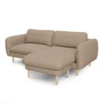 Sanders 85.5_ Reversible Sectional - Sandstone Wool Bouclé