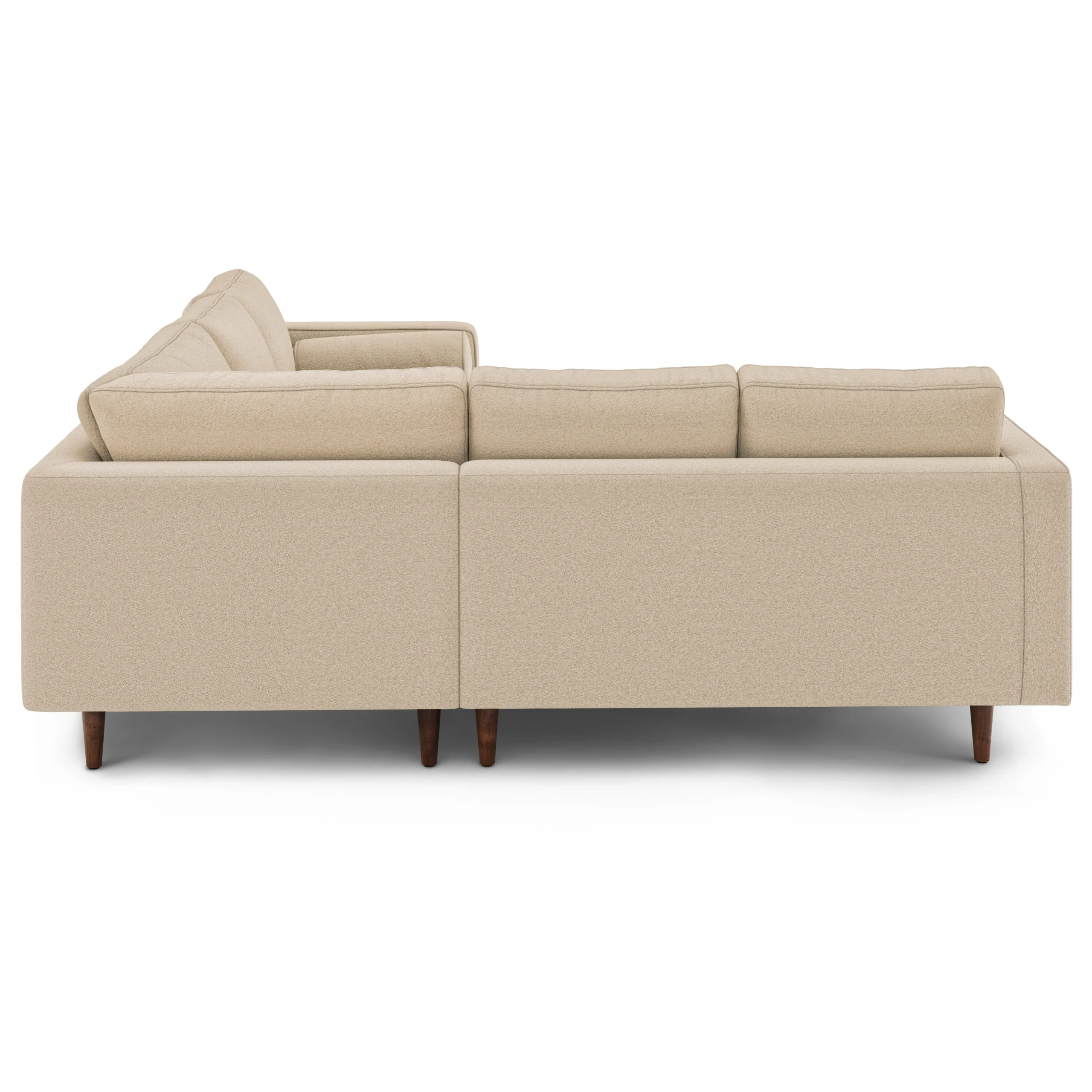 Sven 91_ Tufted Corner Sectional - Ratine Buff - Image 6