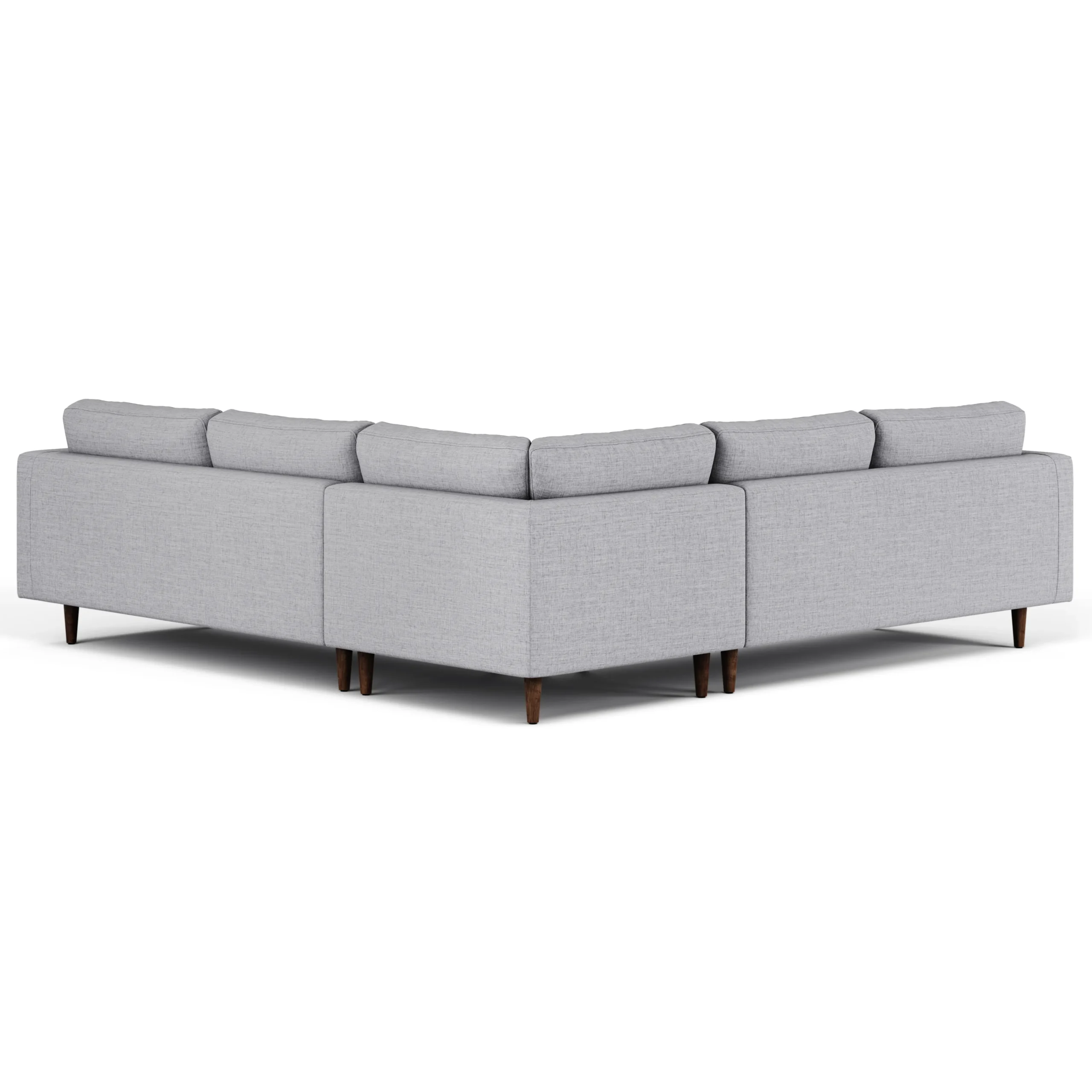 Sven 91_ Tufted Corner Sectional - Stone Gray - Image 6