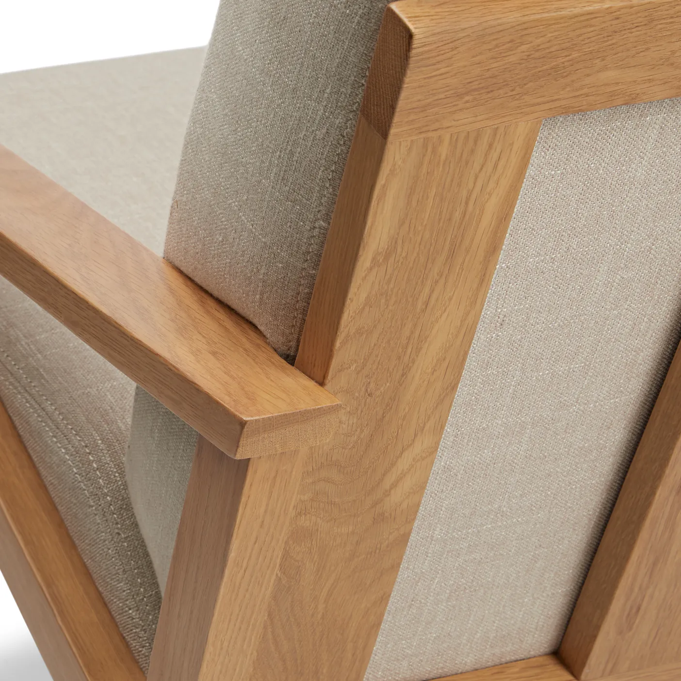 Otio 26_ Lounge Chair - Oak and Welsh Taupe - Image 9
