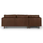 Sven 100_ Tufted Leather Left Sectional - Charme Chocolat