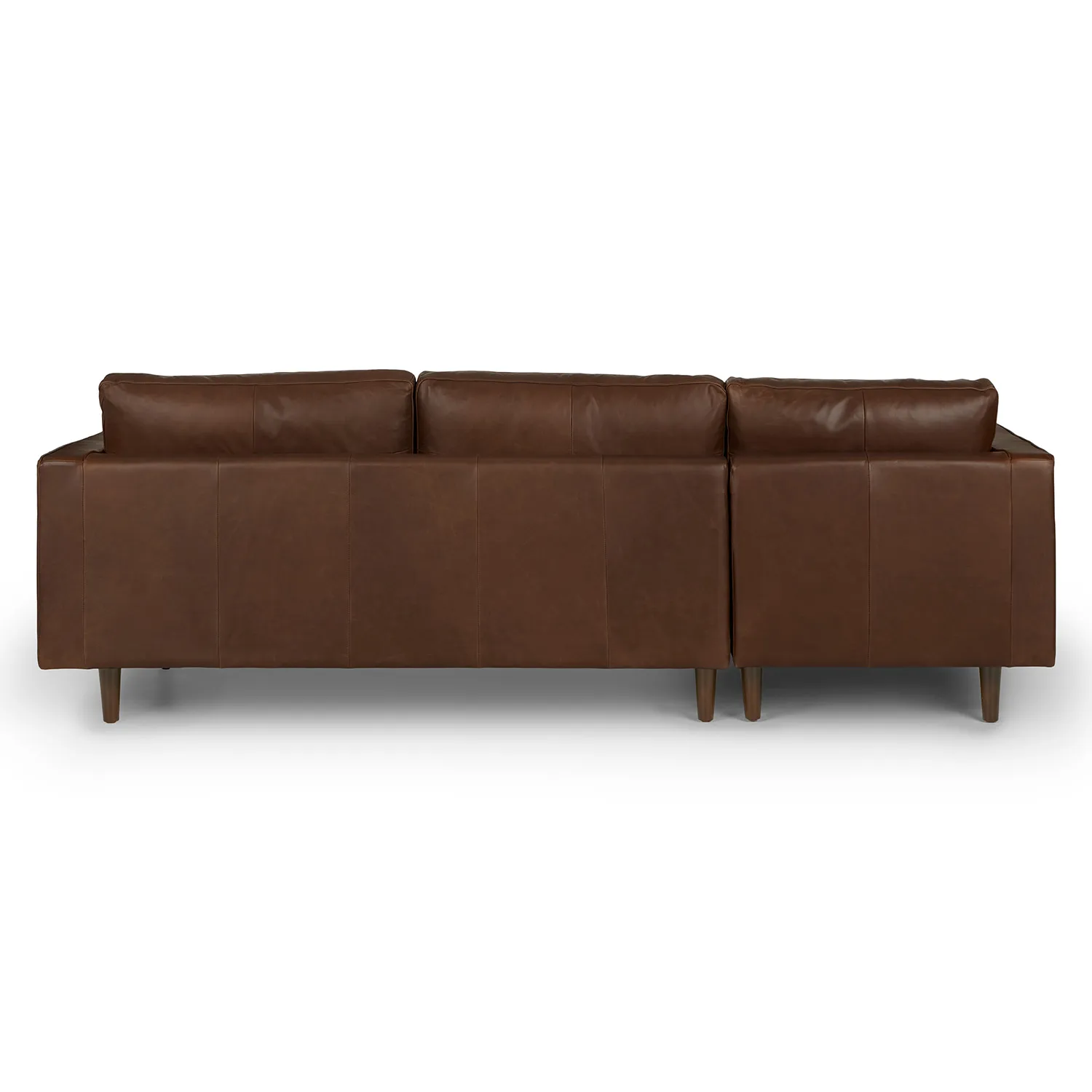 Sven 100_ Tufted Leather Left Sectional - Charme Chocolat - Image 6