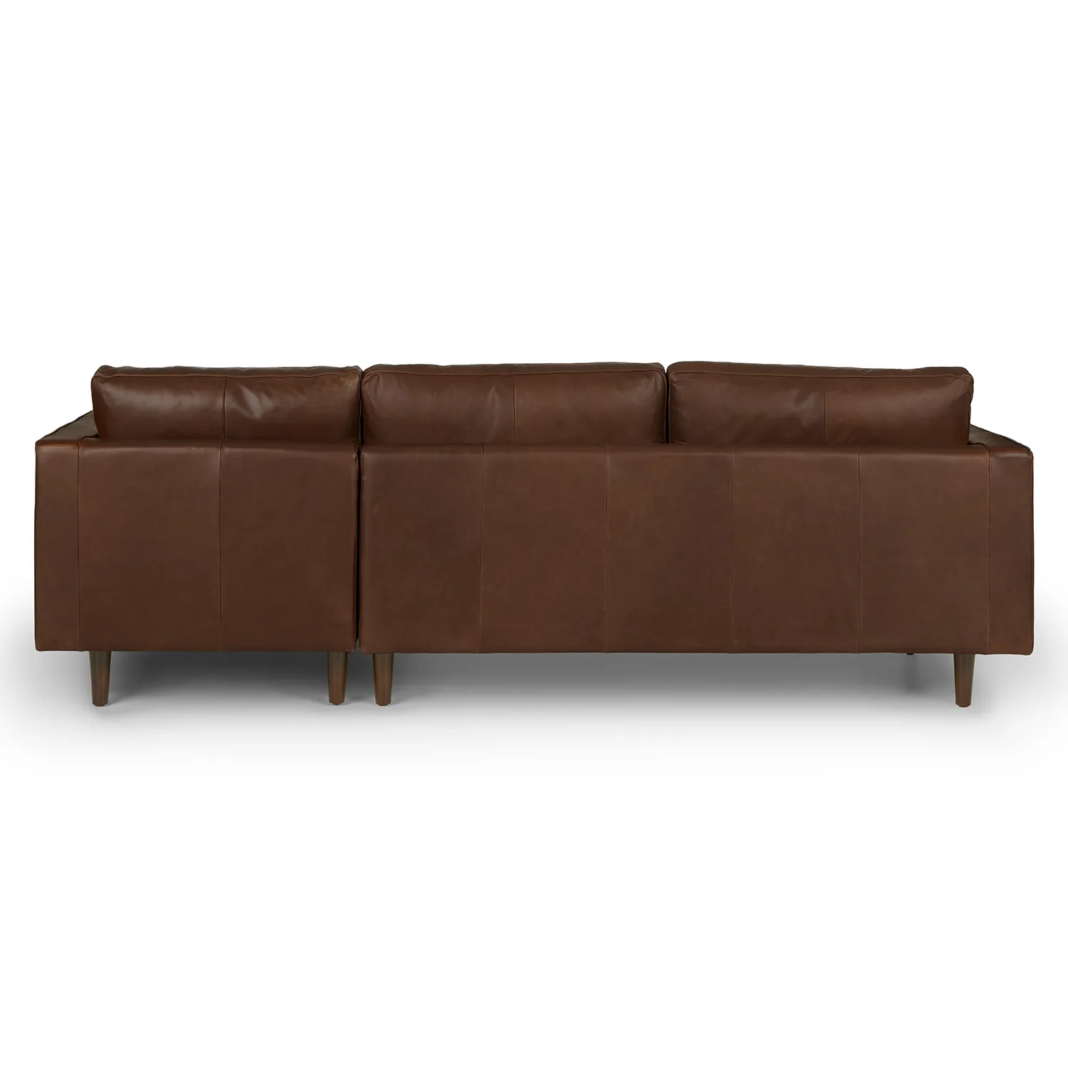 Sven 100_ Tufted Leather Right Sectional - Charme Chocolat - Image 6