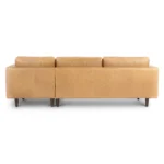 Sven 100_ Tufted Leather Right Sectional - Charme Tan
