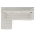 Sven 100_ Tufted Left Sectional - Biscuit Cream