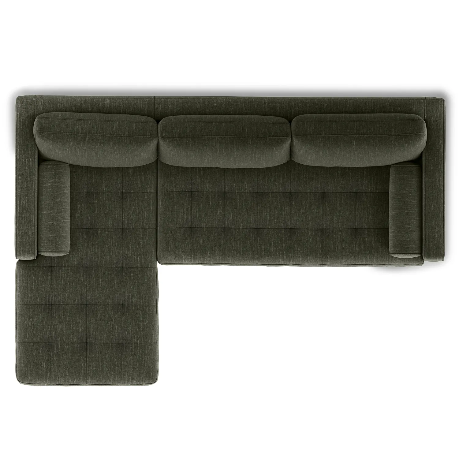 Sven 100_ Tufted Left Sectional - Fir Green - Image 7