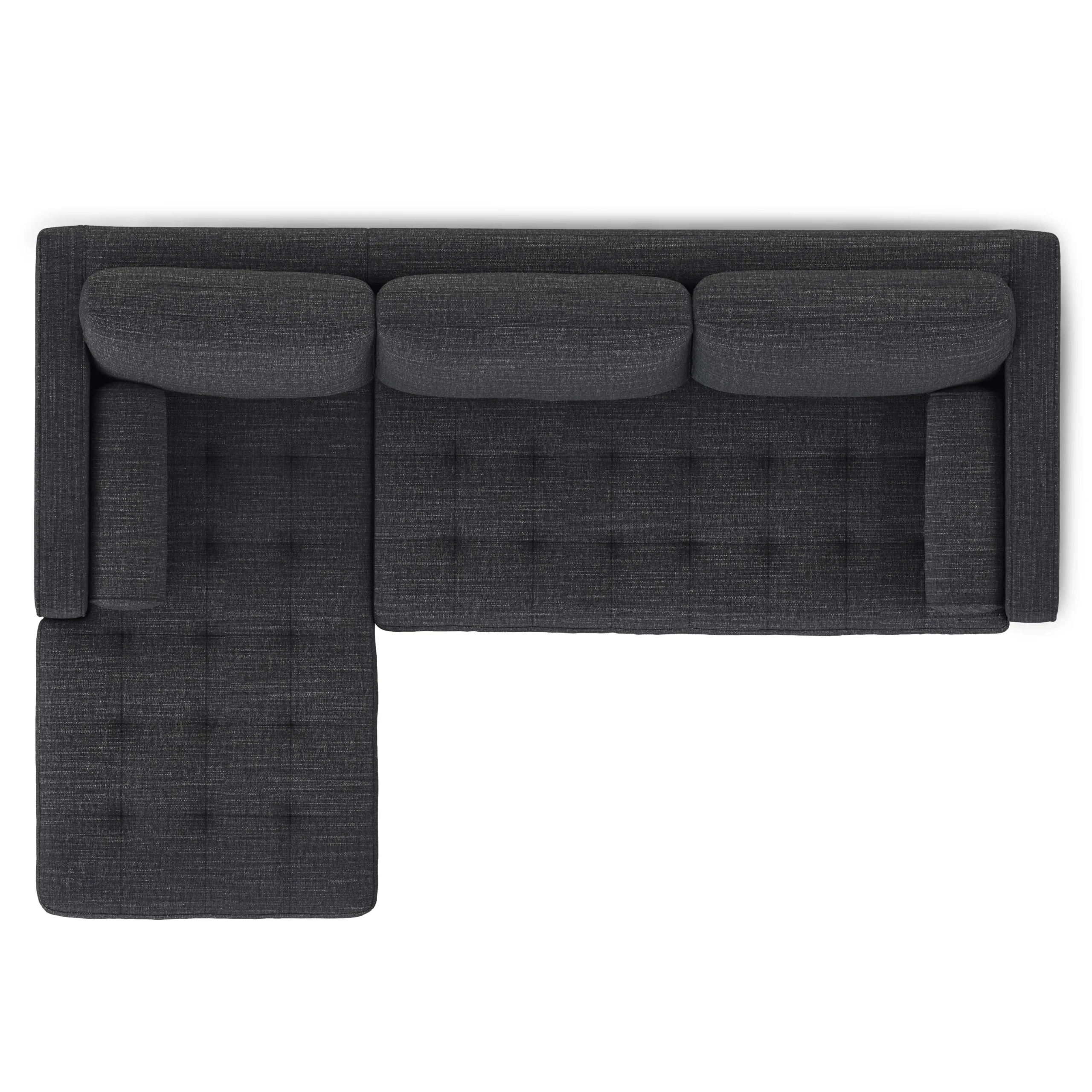 Sven 100_ Tufted Left Sectional - Napa Charcoal - Image 7