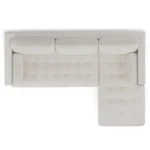 Sven 100_ Tufted Right Sectional - Biscuit Cream