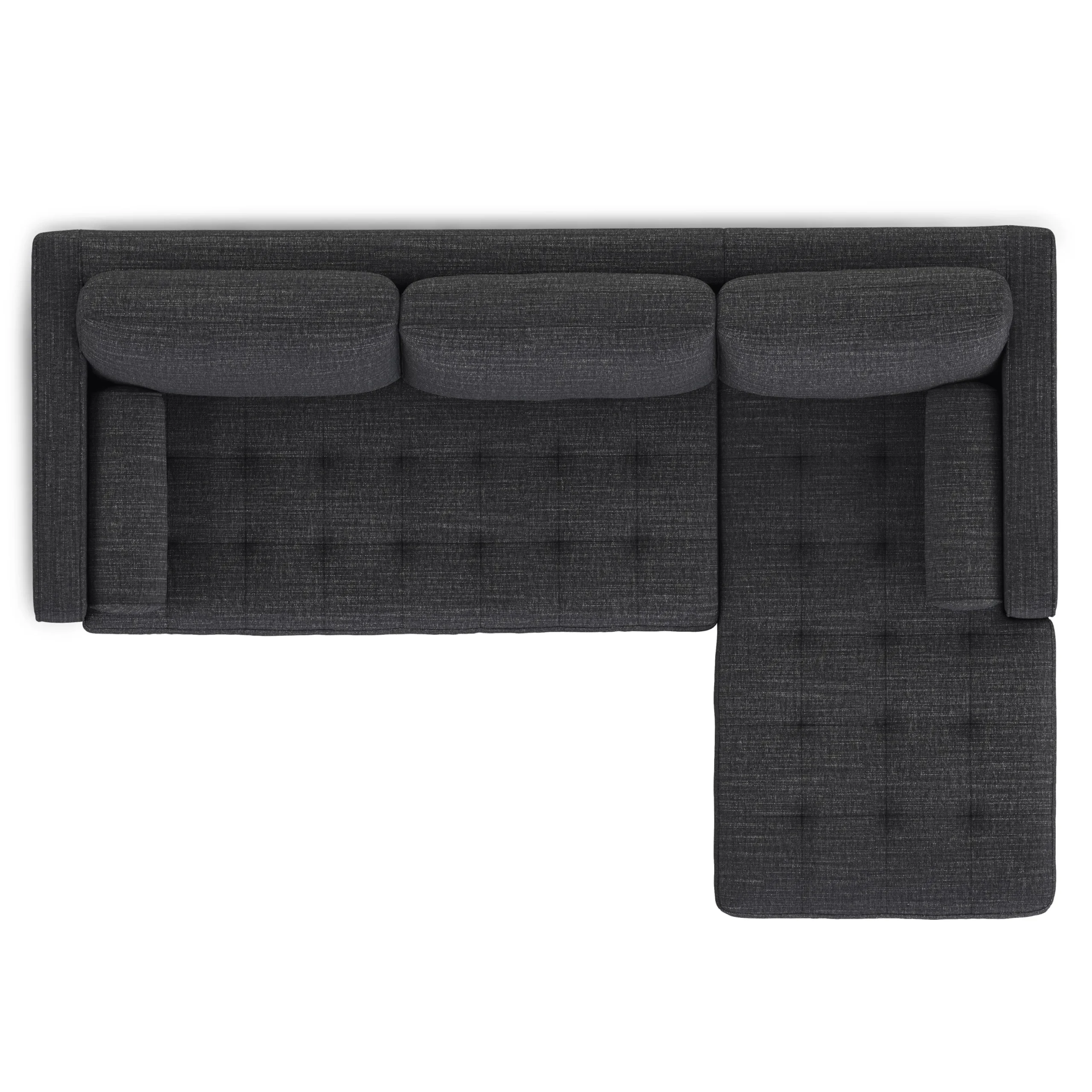 Sven 100_ Tufted Right Sectional - Napa Charcoal - Image 7