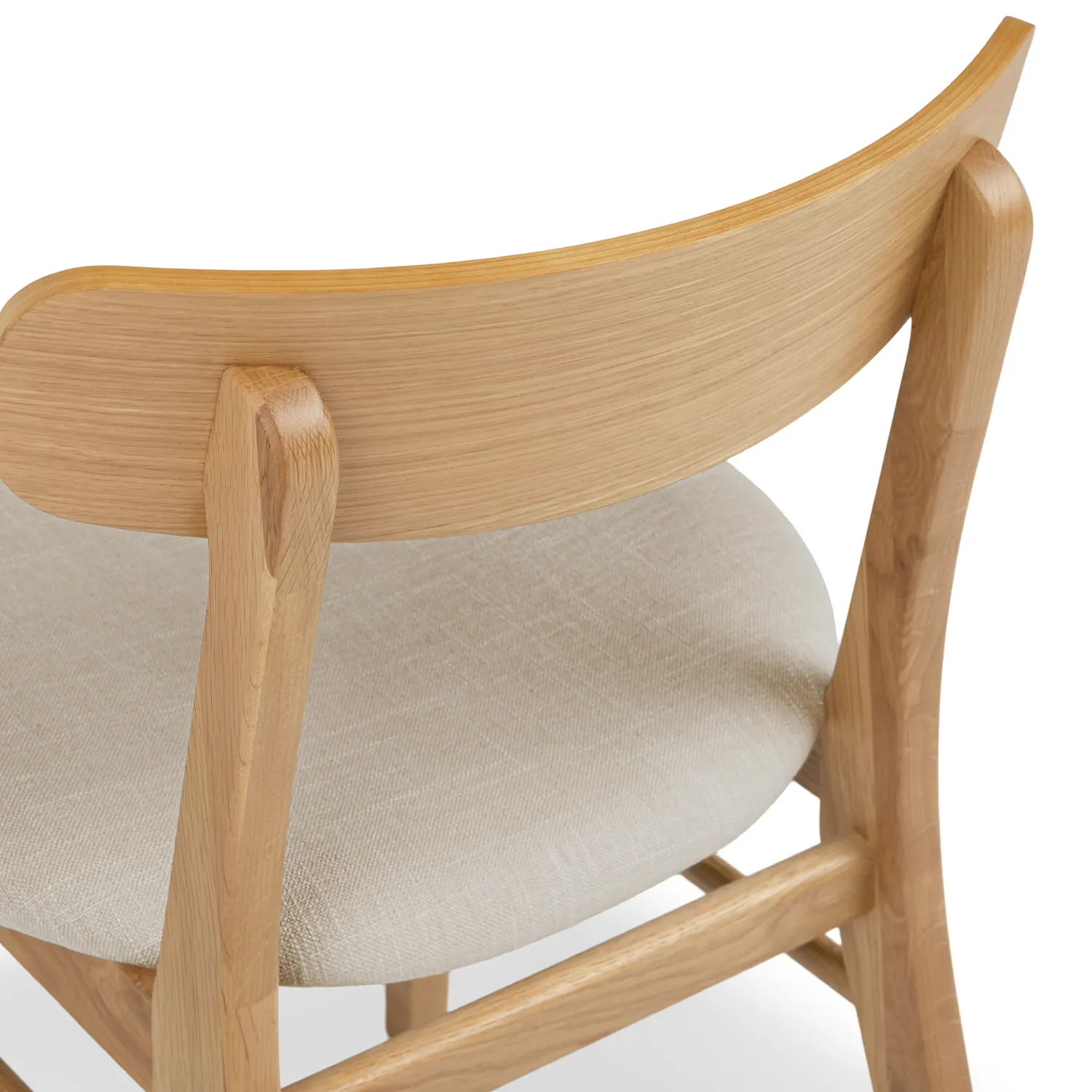 Ecole Dining Chair - Oak and Welsh Taupe - Image 7