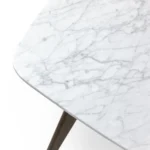 Vena Cafe Table - Walnut and Marble