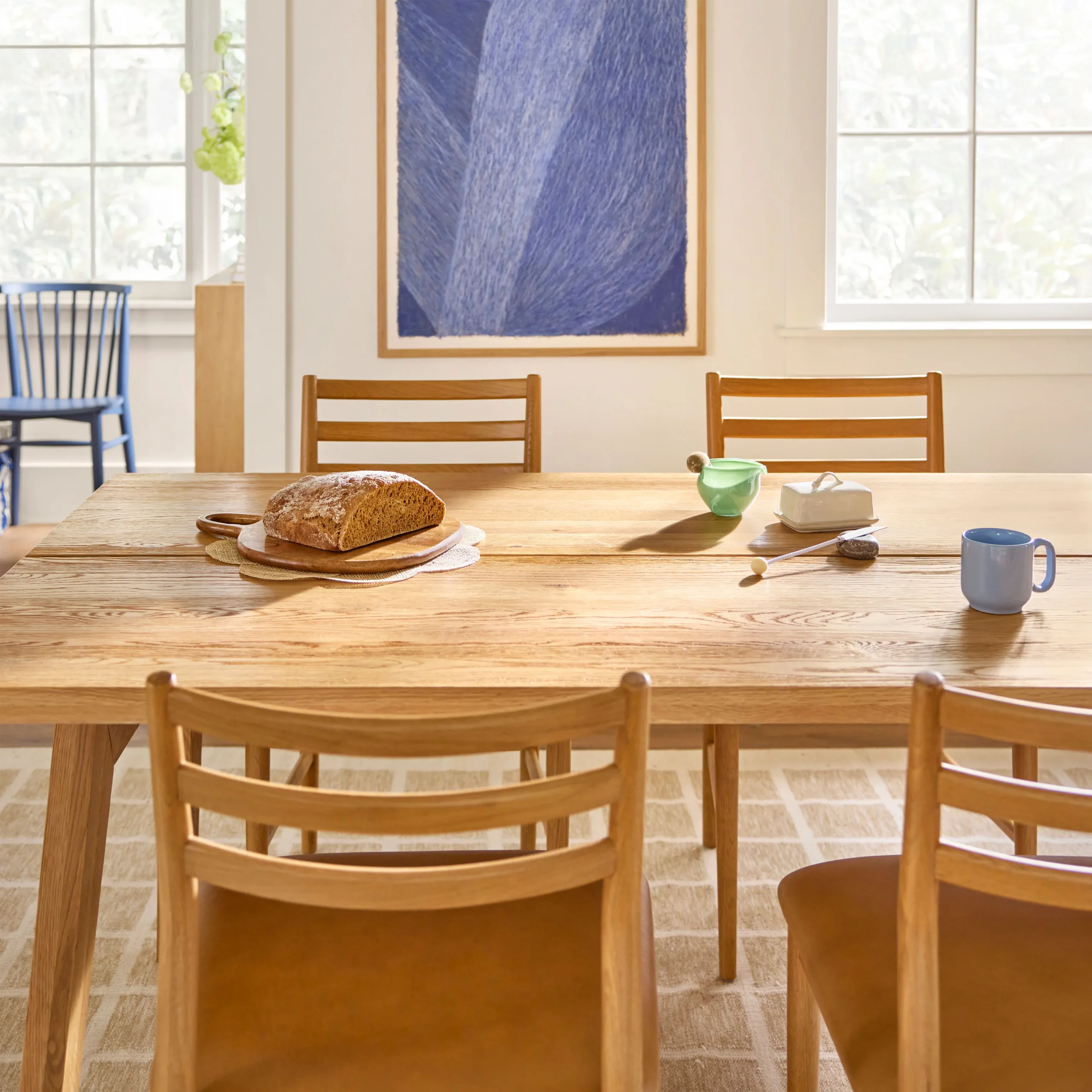 Madera 71_ Solid Wood Dining Table - Oak - Image 7