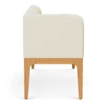 Left Corner Banquette - Smoked Oak and Hestia Gray